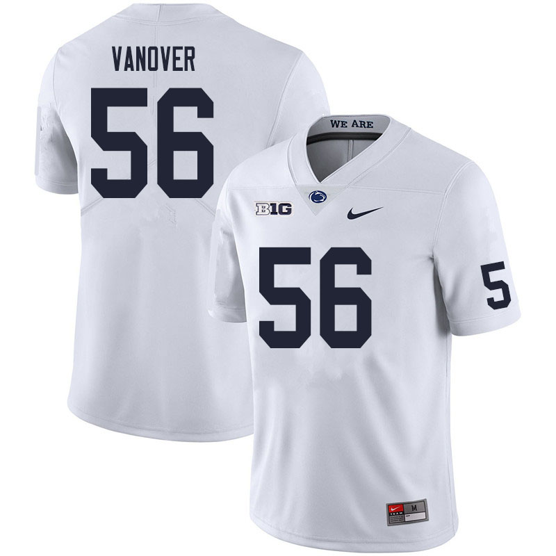 Men #56 Amin Vanover Penn State Nittany Lions College Football Jerseys Sale-White